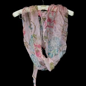 Mix It Pink Floral Spring Summer Exquisite Scarf Cottagecore Feminine